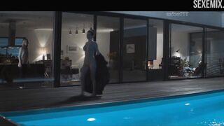 Nude Ruby O. Fee swims in the pool, - movie Zazy