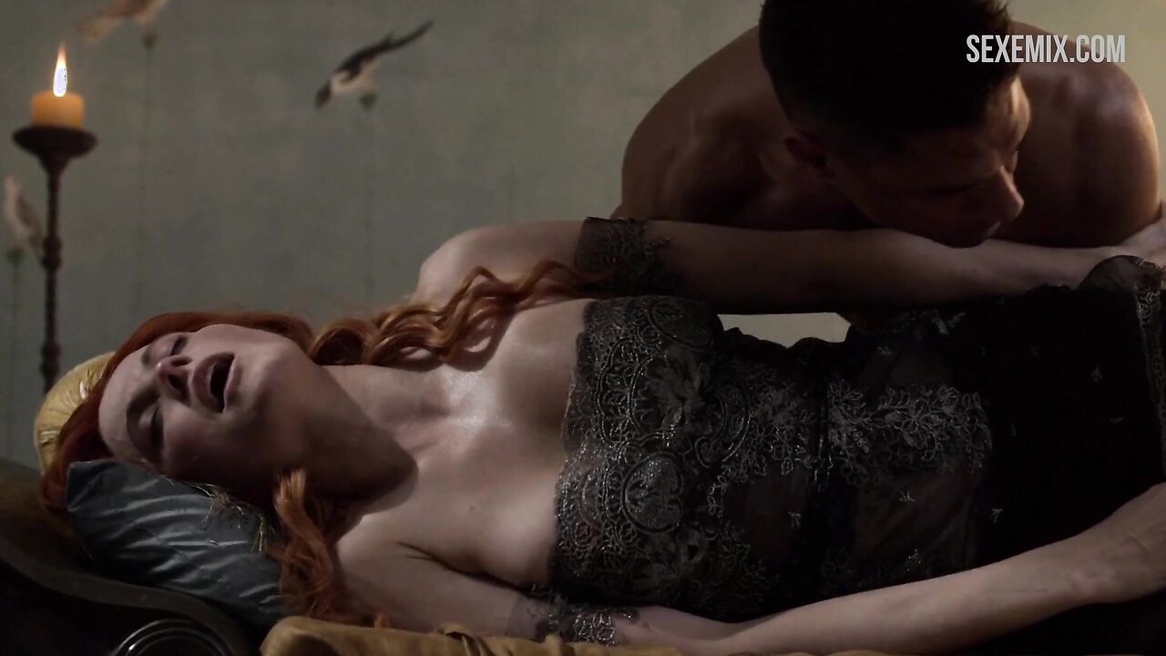 Hard sex with Lucy Lawless, scene in Spartacus