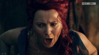 Lucy Lawless has sex in the gladiator room, scene in - Spartacus part 2