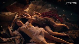 Lucy Lawless, lesbian scene in Spartacus