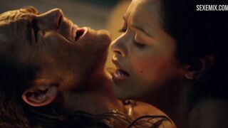 Marisa Ramirez has sex with Gannicus, in - Spartacus