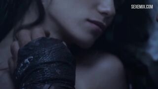 Sibyl sex scene in the snow, scene - Spartacus