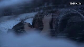 Sibyl sex scene in the snow, scene - Spartacus