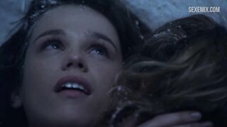 Sibyl sex scene in the snow, scene - Spartacus