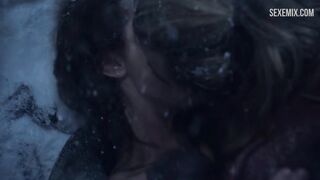 Sibyl sex scene in the snow, scene - Spartacus