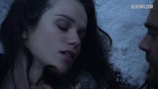 Sibyl sex scene in the snow, scene - Spartacus