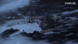 Sibyl sex scene in the snow, scene - Spartacus