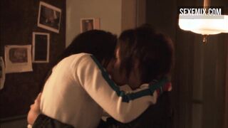 Katherine Moennig (Shane) and Sarah Shahi (Carmen) get-back-together sex - The L Word