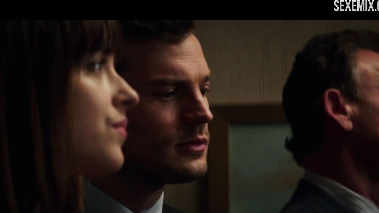 Man Masturbates pussy Onto Dakota Johnson in Elevator - Fifty Shades Darker