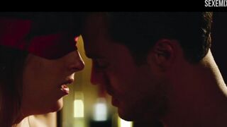 Dakota Johnson, vibrator-orgasm scene in Fifty Shades Freed