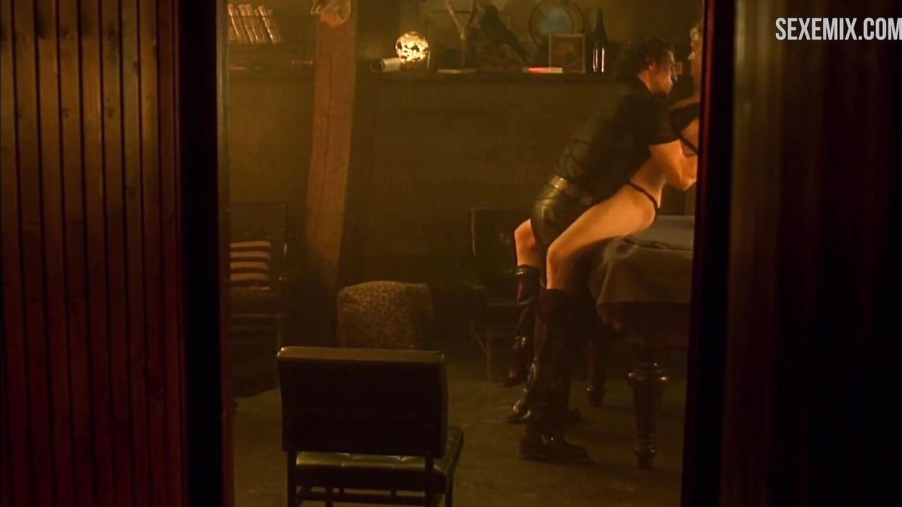 Rebecca Romijn Sexy Dancing and sex in billiard table - Femme Fatale