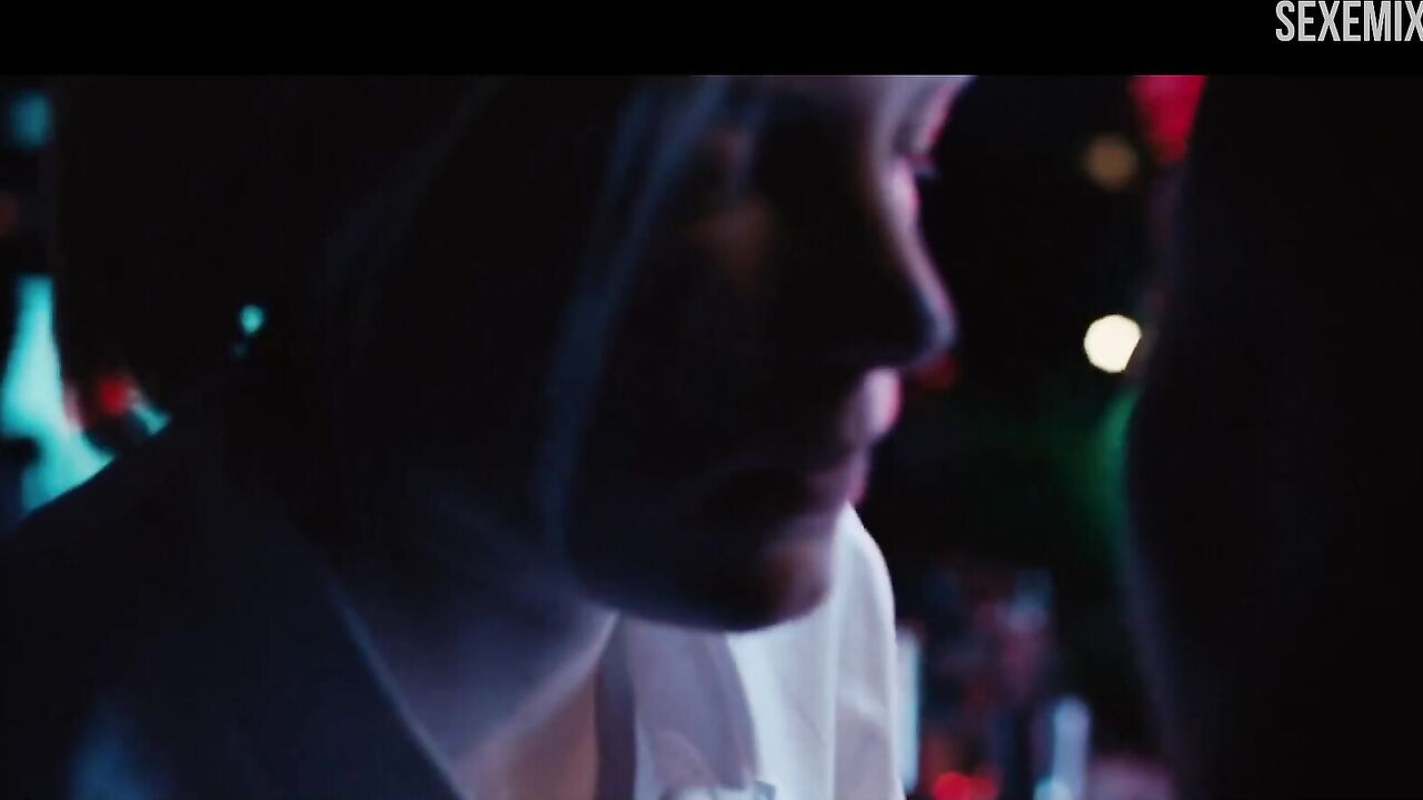 Erika Linder seduces in bar, scene in Below Her Mouth