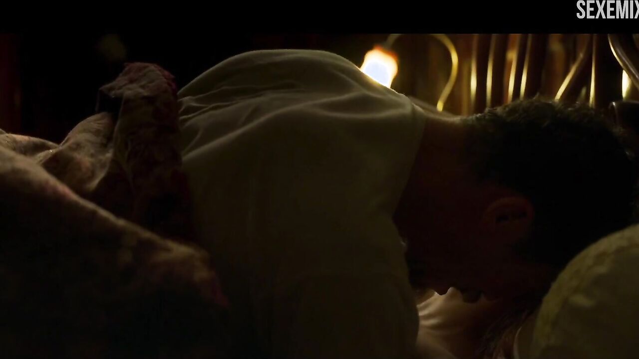 Eleanor Tomlinson fucking in bed scene in Colette