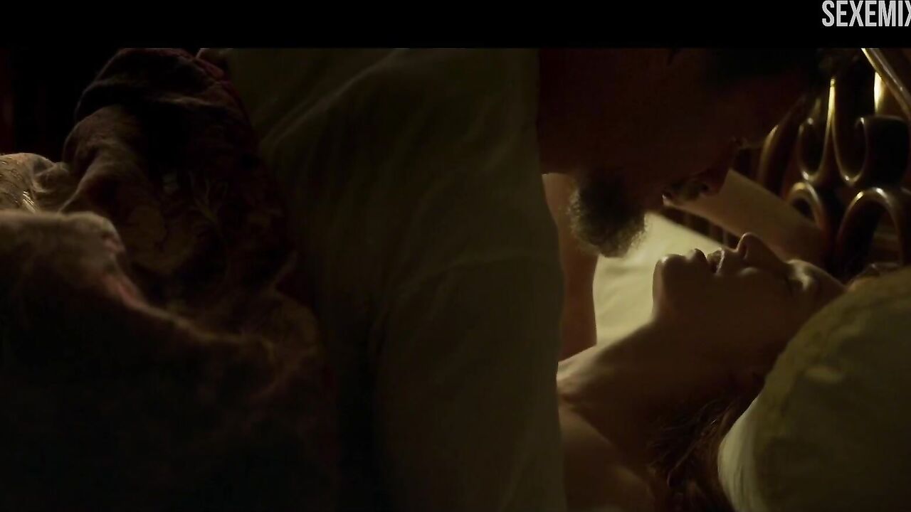 Eleanor Tomlinson fucking in bed scene in Colette