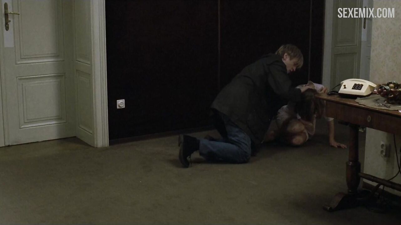 Sexy Isabelle Huppert fucking on floor, scene in The Piano Teacher