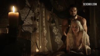 Emilia Clarke doggy style, scene in Game of Thrones