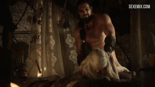 Emilia Clarke doggy style, scene in Game of Thrones