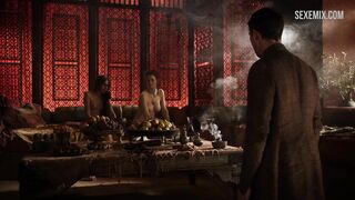 Sahara Knite and Esme Bianco lesbian scene in Game of Thrones