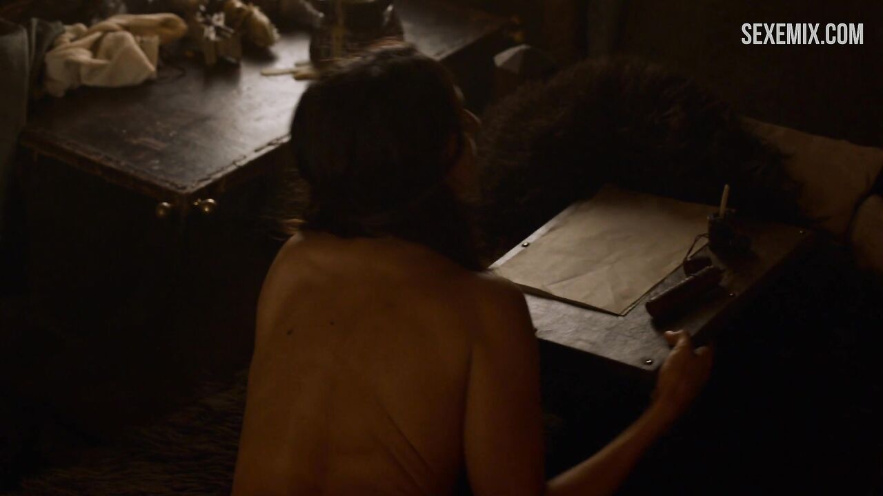 Naked Oona Chaplin Laying On Bed, scene in Game of Thrones