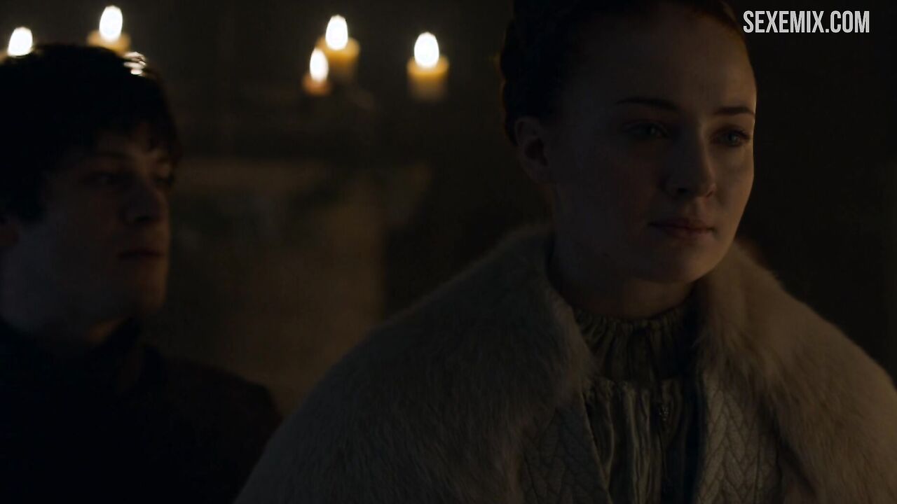 Sophie Turner fucked doggy style, scene in Game of Thrones