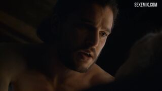 Daenerys Targaryen sex with Jon Snow, scene in Game of Thrones