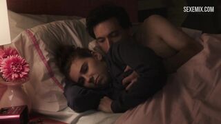 Zosia Mamet gets fucked on the bed sideways,scene in Girls