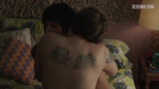 Lena Dunham fucked on the bed, scene in Girls