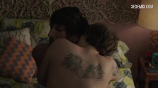 Lena Dunham fucked on the bed, scene in Girls