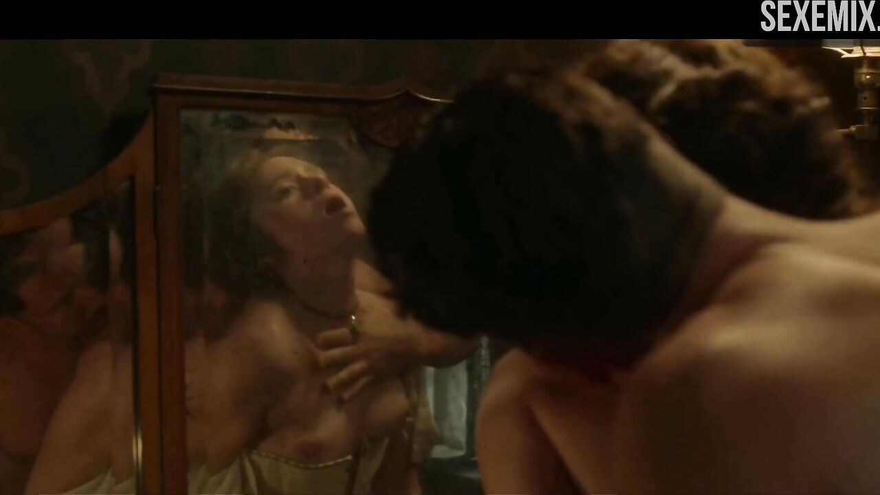 Maeve Dermody table sex from behind, scene in Carnival Row