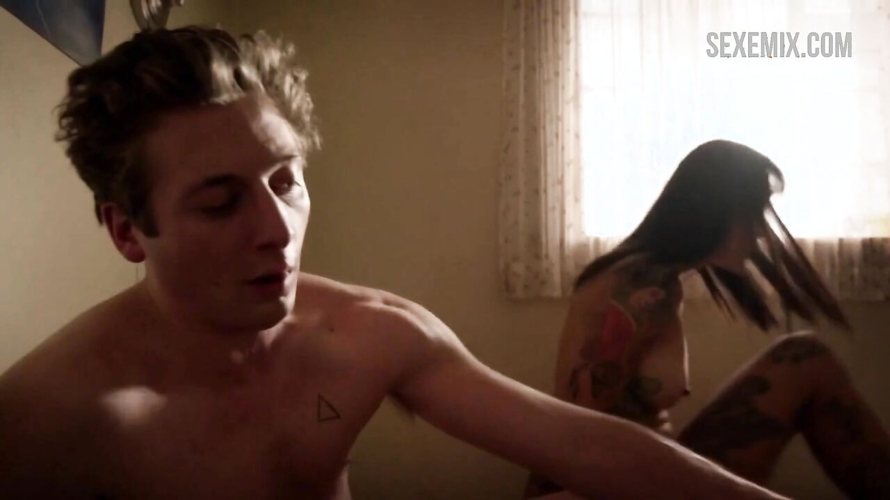 Levy Tran cowgirl sex in bed, scene in Shameless