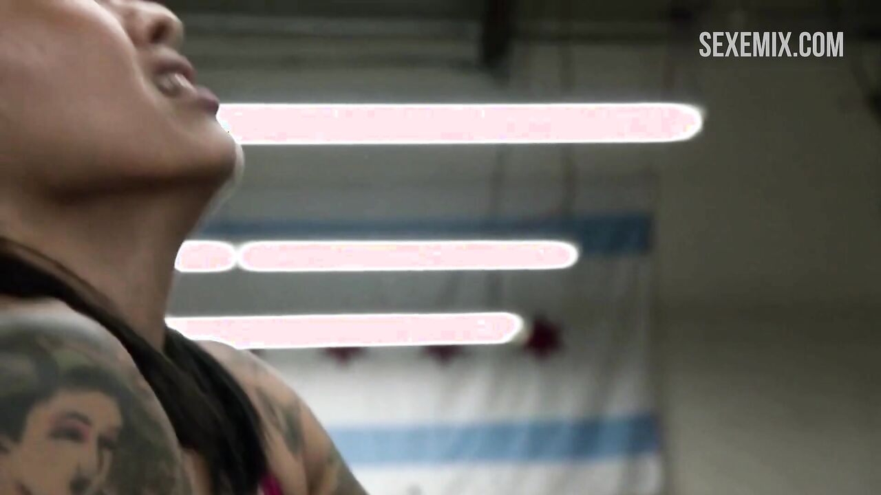 Levy Tran Sex cowgirl on a motorcycle, scene in Shameless