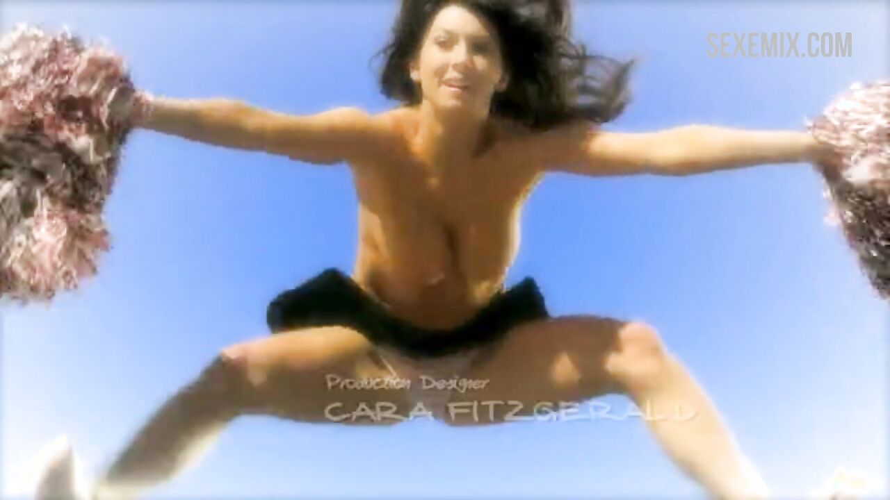 Maura Murphy topless jumping, scene in #1 Cheerleader Camp