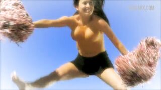 Maura Murphy topless jumping, scene in #1 Cheerleader Camp