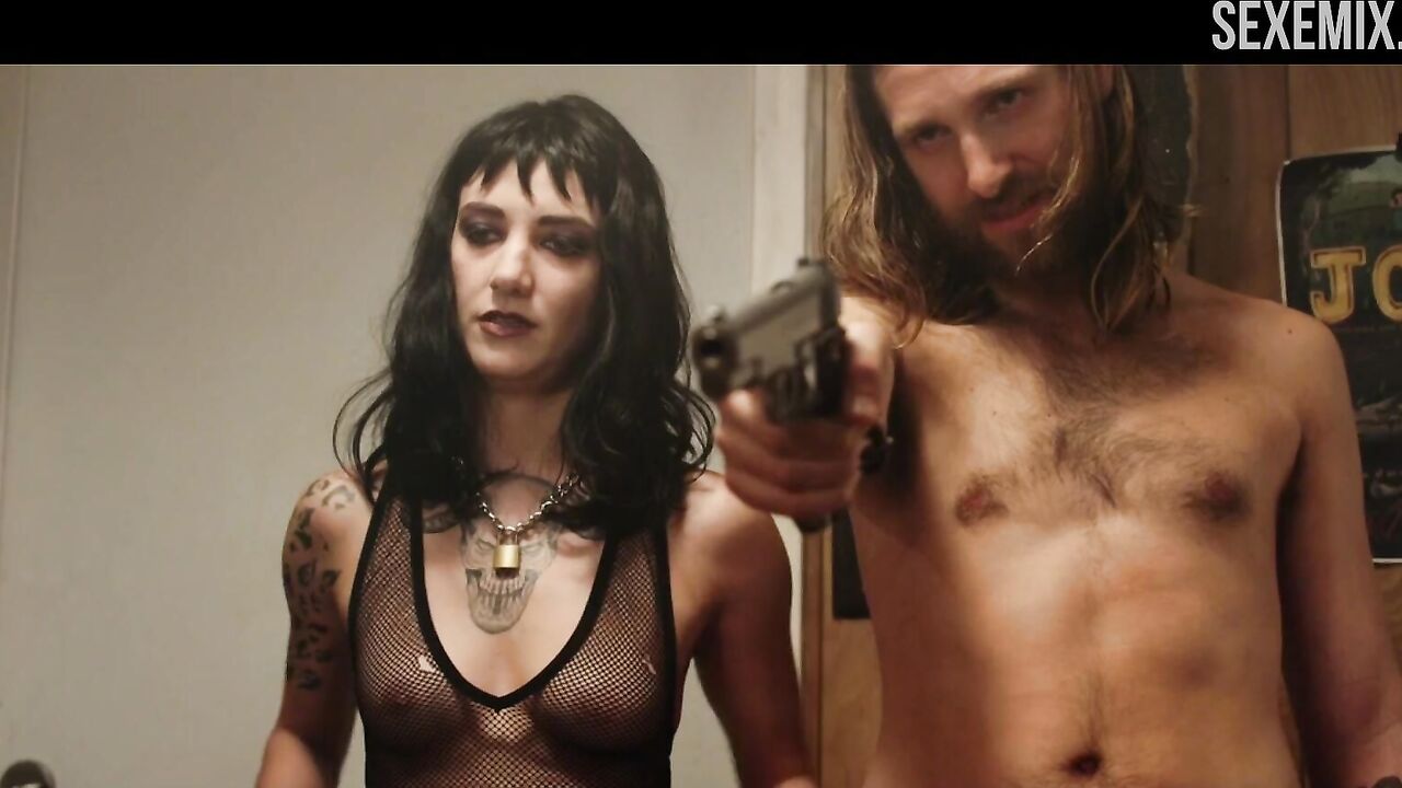 Sheila Vand shows us her boobs, scene in 68 Kill