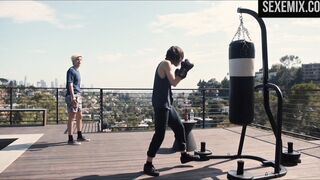 Katherine Mannig boxing on a pear - The L Word: Generation Q