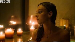 Ester Exposito fucking in the shower, scene in Elite