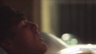 Sydney Sweeney is demonstrating nude boobs having sex, scene in Euphoria