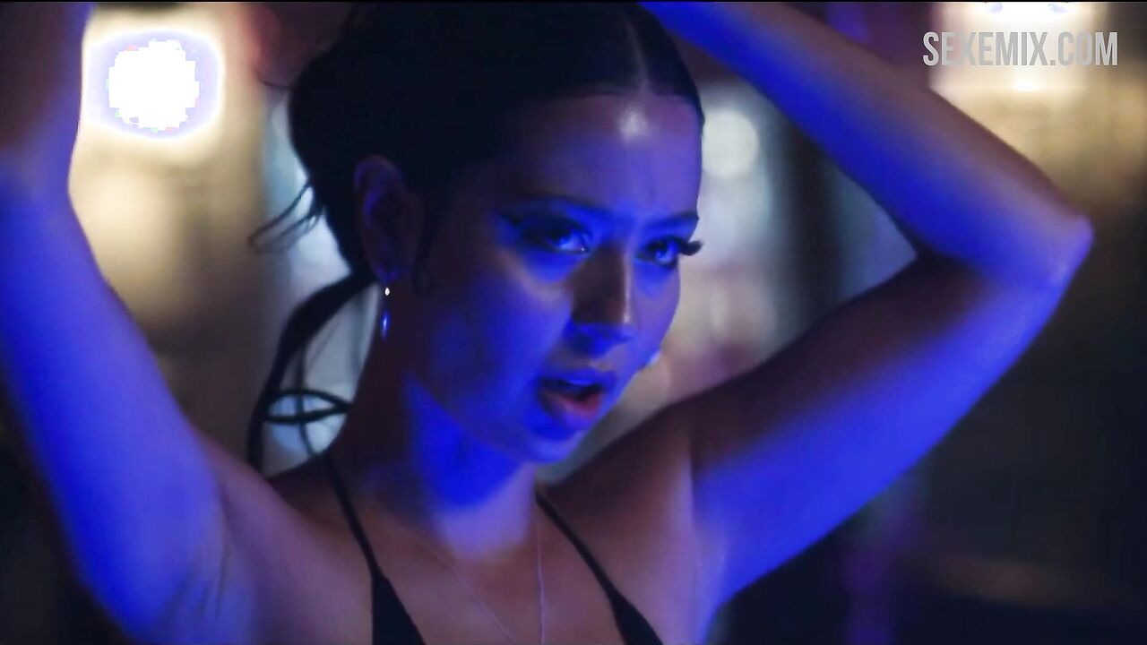 Alexa Demie in a sexy black swimsuit, scene in Euphoria