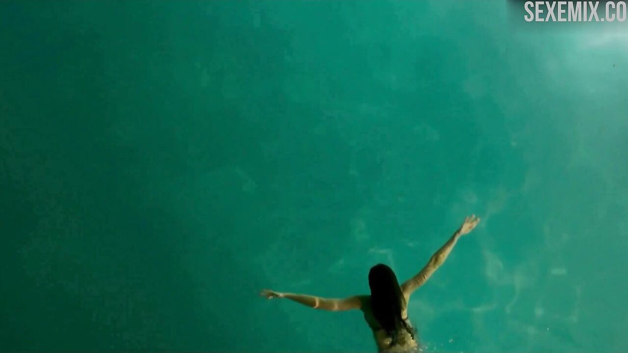 Elnaaz Norouzi Bikini, Swimming in Pool, scene in Sacred Games