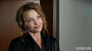 Dina Meyer baisée en position d'équitation et de missionnaire, scène dans Lethal Seduction (2015)