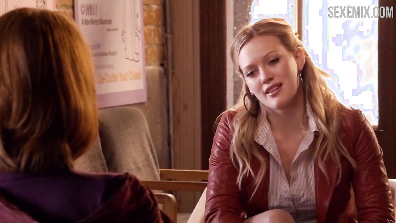 Hilary Duff sexy, Jennifer Coolidge sexy, scene in Beauty & the Briefcase (2010)