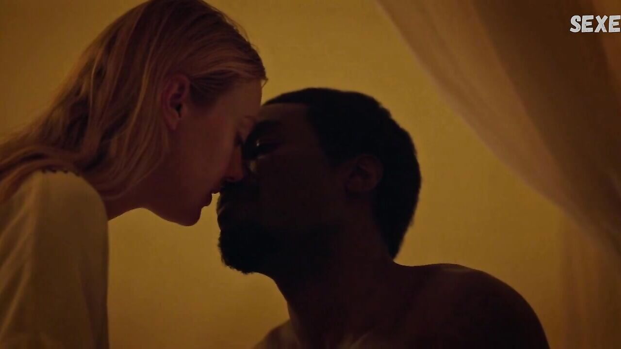 Dakota Fanning sexy, interacial scene in Sweetness in the Belly (2019)