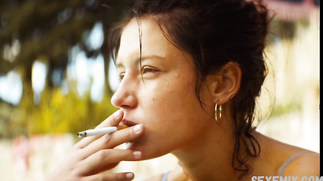 Seductive Adele Exarchopoulos in a swimsuit, scene in Revenir (2019)