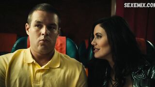 Stefanie Peti sexy, shows us her good cleavage, scene in Exorcism at 60,000 Feet