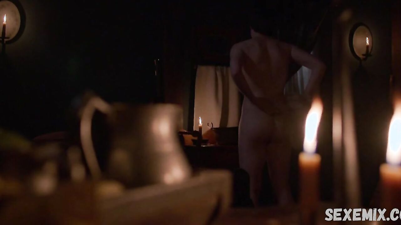 Emily Skeggs shows sexy naked body, scene in Salem s03e02 (2016)