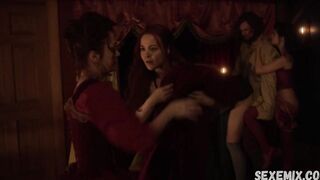 Azure Parsons sexy, Erotic scene in Salem s01e05 (2014)