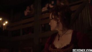 Azure Parsons sexy, Erotic scene in Salem s01e05 (2014)