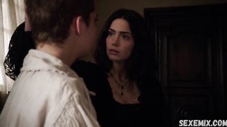 Janet Montgomery lesbian kiss, scene in Salem 2014