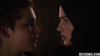 Janet Montgomery lesbian kiss, scene in Salem 2014