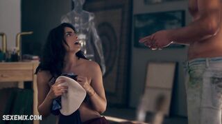 Aislinn Derbez Naked, scene in The House of Flowers (2019)